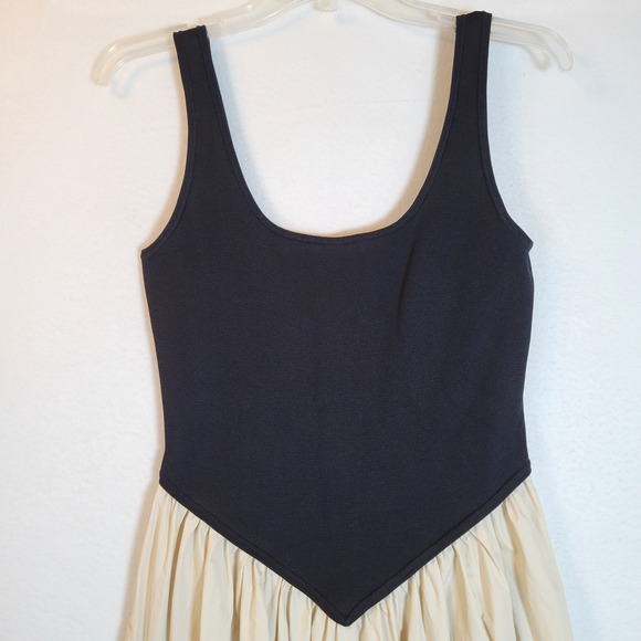 Ronny Kobo Womens Drop Waist Knit Tank Midi Dress Size Medium Tan Sundress - Picture 2 of 9